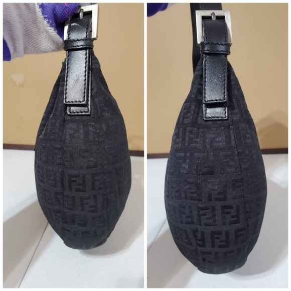 FENDI Zucchino Hobo Shoulder Bag - Picture 8 of 12